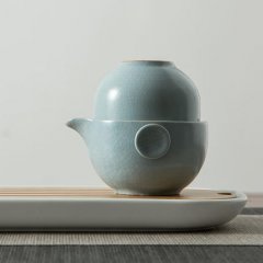 快客杯一壺一杯定製 汝窯快客杯定做