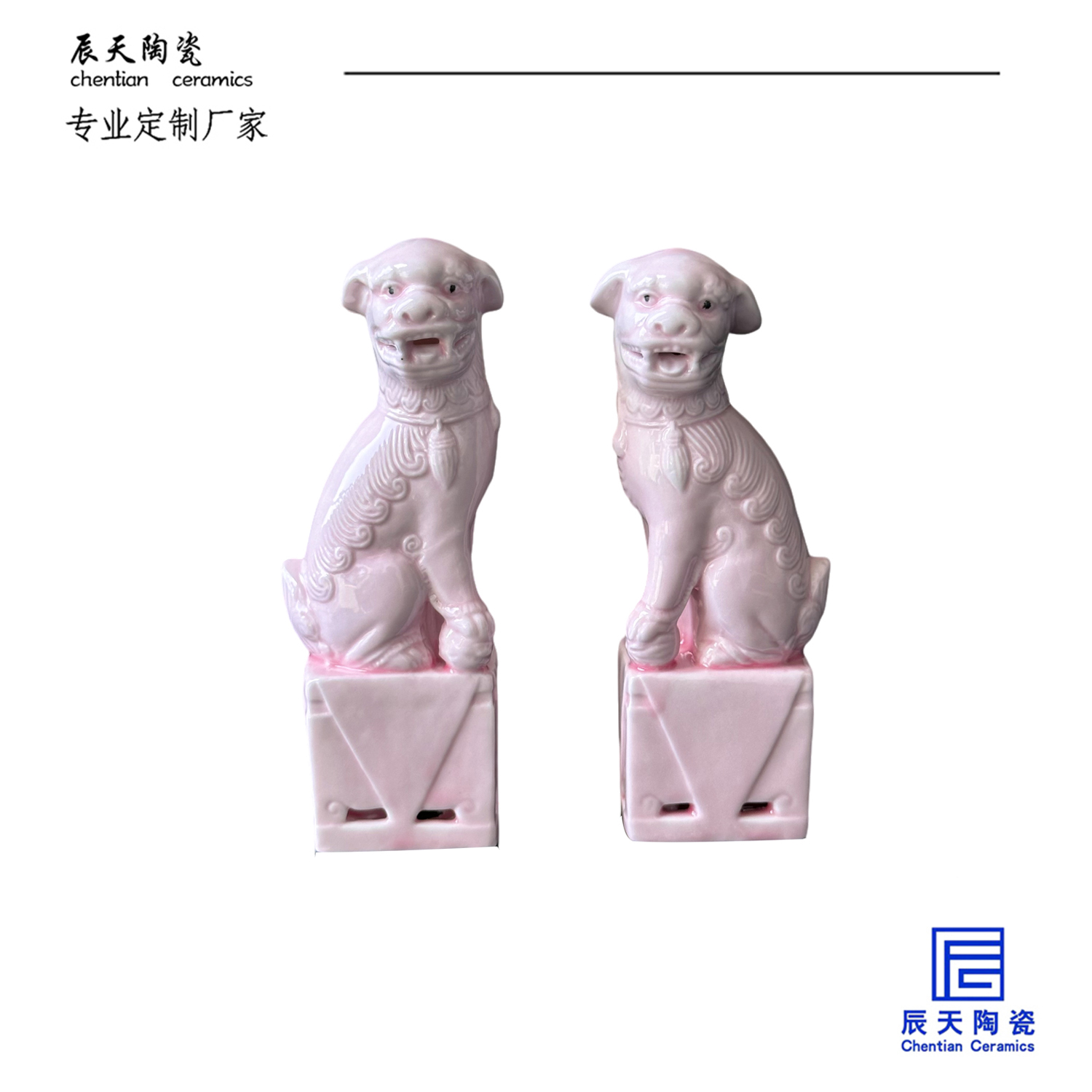 <b>客戶定製 文創立體獅子狗陶瓷印章</b>