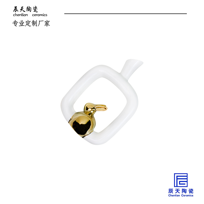 <b>客戶定製 創意異形玉兔陶瓷叼嘿免费视频</b>